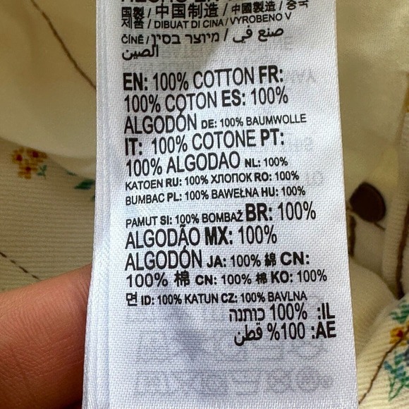 Billabong Cream Floral Straight Leg Jeans - Picture 15 of 16